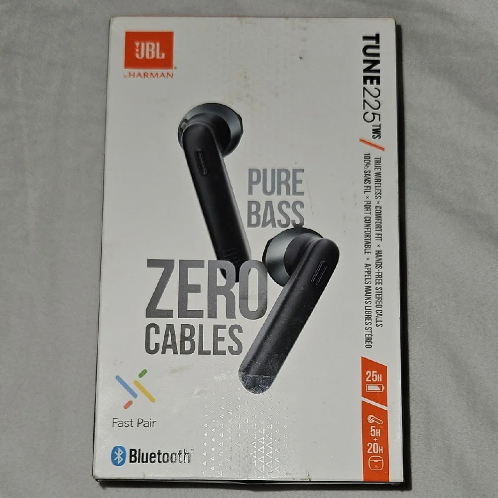 JBL Tune 225TWS Wireless Earbuds - Black
